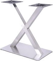 Pieds de table de salle à manger robustes de style mid-century avec installation facile pour la maison, le bureau, la cuisine et le salon