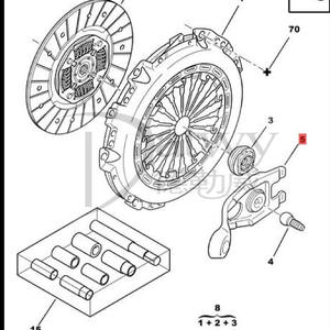OE 211761 <span class=keywords><strong>Peugeot</strong></span> 307 1.6 forcella frizione (marca Datwy01) - Product Image 5