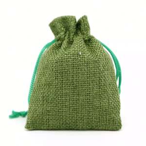 Sac en jute biologique pour riz 500g, sac en toile de jute, logo personnalisé imprimé, sac en toile de jute rose, recyclable, sac à cordon pour aliments, épicerie, cadeau - Product Image 6