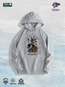 Almacén Local en EE. UU.: Sudadera con Capucha 100% Algodón con Estampado Gráfico de 'Plague Doctor Panic', 7 Colores - Product Image 3