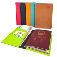 Housse de passeport personnalisée promotionnelle avec monogramme, en cuir PVC Saffiano, porte-passeport de voyage