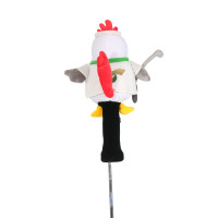 Housse de protection pour tête de club de golf en peluche, motif coq mignon, accessoire de golf amusant, cadeau original