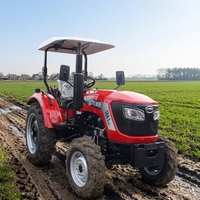 Traktor Kebun Otomatis Diesel 4WD Mini Pertanian 50HP Mesin Yunnei Rotary Tiller Mower Laris Terjual