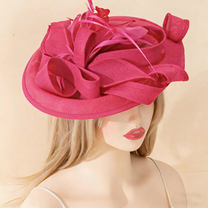 HZM-26058 Fascinador para mujer, sombrero de boda, sombrero único para fiesta Derby, sombrero de moda para iglesia, <span class=keywords><strong>sombreros</strong></span> Kentucky <span class=keywords><strong>Ascot</strong></span>, diadema nupcial - Product Image 4