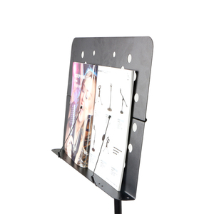 HEBIKUO PA-520 OEM personnalisé bonne qualité pliant réglable en métal support de <span class=keywords><strong>musique</strong></span> - Product Image 4