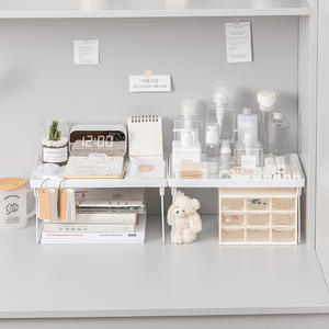 Mazon-organizador de escritorio de plástico multicapa <span class=keywords><strong>plegable</strong></span>, estante de almacenamiento para oficina, gran oferta - Product Image 1