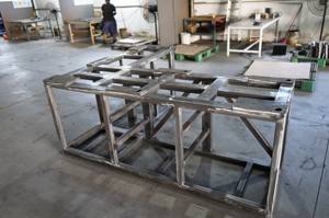 Endüstriyel raflar için sağlam tasarım ve ağır yük kapasitesi ile özel kaynaklı Metal boru çerçeve - Product Image 5