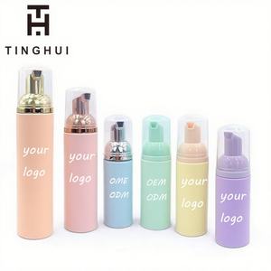 Custom 30ml 60ml 100ml Lash <b>Shampoo</b> Kit Private Label Eyelash Foam Cleaner <b>Pump</b> Sprayer PETG <b>Bottle</b> - Product Image 1