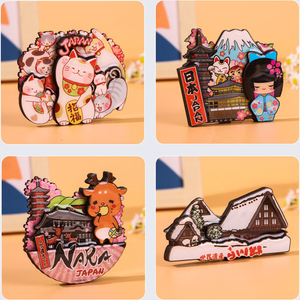 Aimant japonais Sakura fille touristique cadeaux résine Tokyo Anime voyage Sumo Hokkaido chat Kyoto chien mont Fuji <span class=keywords><strong>japon</strong></span> Souvenir réfrigérateur - Product Image 5