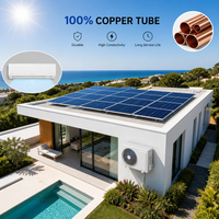 Climatiseur solaire hybride AC/DC hors réseau 12000 BTU, sans MPPT externe, application intelligente, CE ECAS, direct usine pour revendeurs mondiaux