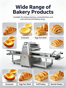 Machine à rouler et à étaler la <span class=keywords><strong>pâte</strong></span> pour le pain, les croissants, les baklavas et les biscuits, à <span class=keywords><strong>prix</strong></span> abordable, pour ligne de production de <span class=keywords><strong>pâte</strong></span> <span class=keywords><strong>feuilletée</strong></span>, équipement de boulangerie - Product Image 4