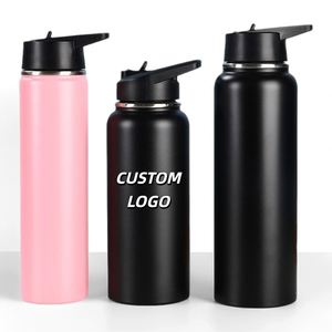 500ml New Design Custom Sport Promotion Wide Mouth Gym Sports Insulated Stainless Steel Water <b>Bottles</b> With <b>Straw</b> - Product Image 5