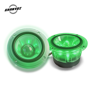 Tweeter a tromba in titanio da 4,5 pollici, 105 dB SPL, alloggiamento trasparente in PC, altoparlante RGB con opzioni di colore multiple - Product Image 1