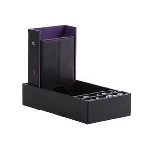 Plateau à dés du MDN en cuir PU personnalisé et <span class=keywords><strong>tour</strong></span> à dés amovible 3 en 1 Plateau à dés roulant <span class=keywords><strong>Rangement</strong></span> et <span class=keywords><strong>tour</strong></span> pour RPG et jeux de table - Product Image 4