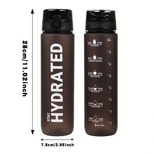 Botella de Agua Deportiva Motivacional de Tritán sin BPA de 1000ML, con Marcador de Tiempo y Pajitas, ¡Gran Venta! - Product Image 4