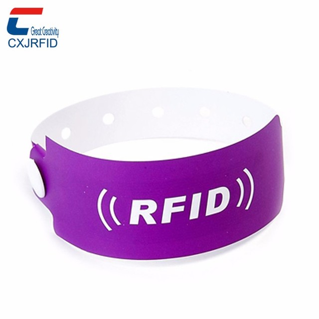 13.56Mhz Writable NFC Disposable Wristband PVC RFID Bracelet Hospital Smart Medical Bracelet With NFC