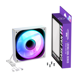 Lovingocool mới nâng cấp vuông Bốn mặt gương RGB Fan 120mm với hiệu ứng ánh sáng để cài đặt chơi game PC Máy tính <span class=keywords><strong>CPU</strong></span> trường hợp - Product Image 3