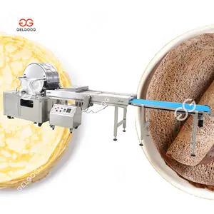 Große automatische kontinuierliche Äthiopien nicht kleben Lebensmittel Pfannkuchen Frühlingsrolle Blatt Herstellung Maschine in Guangzhou