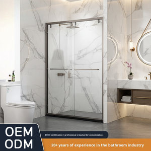 Salle <span class=keywords><strong>de</strong></span> bain avec <span class=keywords><strong>porte</strong></span> coulissante <span class=keywords><strong>noire</strong></span> au design moderne <span class=keywords><strong>120</strong></span>*200 <span class=keywords><strong>cm</strong></span> avec verre trempé <span class=keywords><strong>de</strong></span> 8 mm - Product Image 5