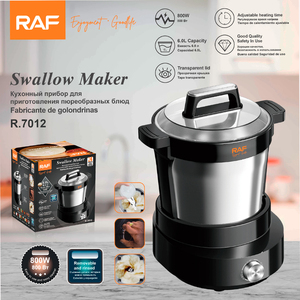 เครื่องทำฟูฟูไฟฟ้า RAF รุ่น 6.0 ลิตร 800 วัตต์ เครื่องทำยำบด อีบา อมาลา ปรับเวลาในการต้มได้ รุ่น R.7012 - Product Image 6