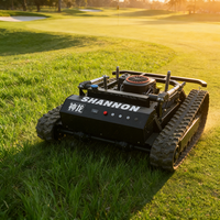 Tondeuse robotisée agricole à essence sur chenilles télécommandée pour la coupe de l'herbe en gros