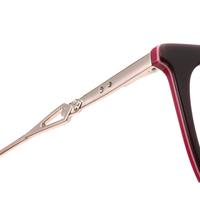 BONA Multiple Spécifications Feuille Lunettes Rectangle Acétate Optique Lunettes Cadre Noir Myopie Lentille Lecture À La Mode