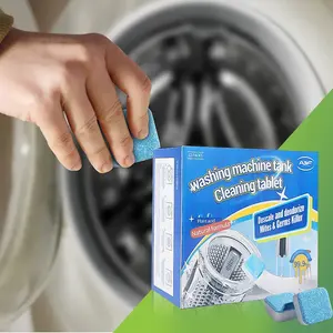 12 PCS Washing Machine Cleaner Tablet 15g Drum Washing Machine Effervescent Cleaning Detergent
