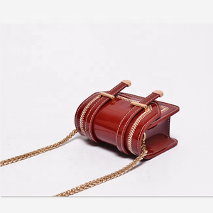 Mini <strong>Red</strong> Patent <strong>Leather</strong> Handbags Small Shoulder Bags Crossbody <strong>Purses</strong> with Embroidery Christmas Gift for Women - Product Image 5