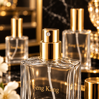 Flacons de parfum rectangulaires en verre, étanches, imprimés sur mesure, boîtes cadeaux personnalisées