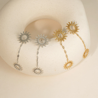 CLIORO Ensemble de bijoux hypoallergénique Bohème avec pendentif soleil en Y et boucles d'oreilles pendantes pour femme, idéal pour les vacances
