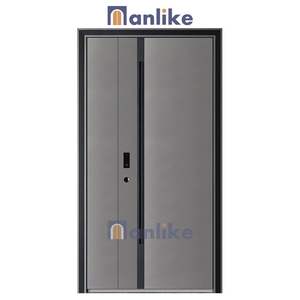 Anlike Entrée coupe-feu extérieure <span class=keywords><strong>en</strong></span> alliage de zinc anti-vol Design unique Sécurité moderne Portes pare-balles - Product Image 2