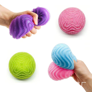 Spiky Squishy Ball TPR Slow Rising Stress Relief Sensory Fidget for Kids Adults Office <b>Desk</b> - Product Image 5
