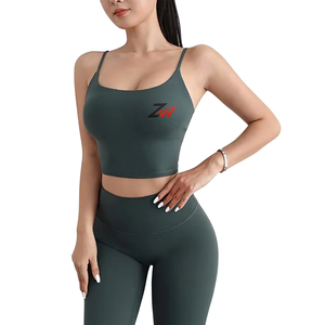 New Fashion High Impact Yoga Jacket and Gym Leggings Set Custom logo Waist Scrunch <b>Seamless</b> <b>Shorts</b> Sport Gym Set Sportswear Work - Product Image 1