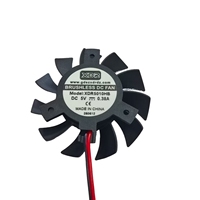 Ventilateur de boîtier d'ordinateur ultra-mince Xdr5010 5V 0.38A 6000RPM à haut débit d'air, support de ventilateur de 10 mm d'épaisseur, diamètre de 46,5 mm