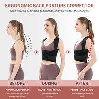 Orthèses ergonomiques réglables de qualité sangles de Posture d'épaule Correction de Posture correcteur de Posture portable pour le soutien du dos
