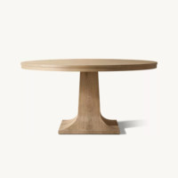 Meubles de salle à manger de luxe modernes, table ronde en bois pour usage domestique