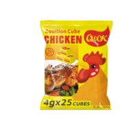 Cube de bouillon au goût de poulet frais de la marque QWOK, halal, épices et assaisonnements mélangés pour la cuisine, cube de bouillon