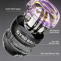 Gyroscope de poignet durable et sûr avec lumières, entraîneur de poignet et d'avant-bras, soulagement carpal, fitness gyroscopique