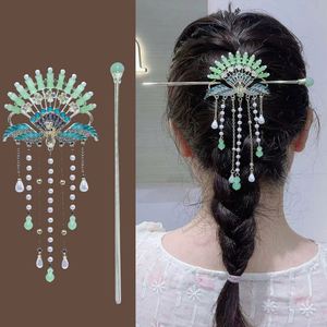Horquilla China Hanfu Hecha a Mano con Diseño Floral y Borlas Largas para Mujeres y Niñas, Accesorio para el Cabello de Estilo Antiguo - Product Image 2