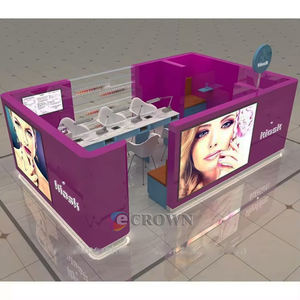 Salon Beauty Booth Salon <strong>Swiss</strong> Salon Stand Design Shop Salon Kiosk Salon Straight showcase Lashes Eyebrow Kiosk <strong>Store</strong> Design OEM - Product Image 5