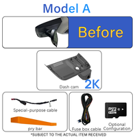 Caméra embarquée pour Honda CRV GEN5 4G, avant 2K, arrière 1080p, style OEM, enregistrement en boucle automatique, vision nocturne, enregistreur vidéo, Plug&Play, 2017-2022