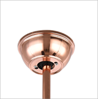 Ventilador de techo de 52 pulgadas personalizado con interruptor de control remoto de luz LED Tablero compuesto de 5 piezas para Baño