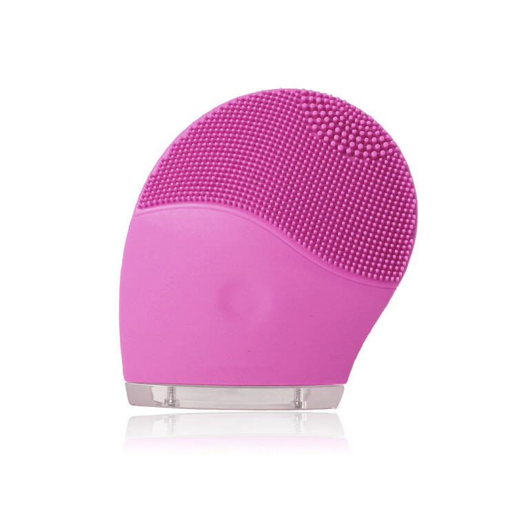Фиолетовая щетка для лица, маленькая щетка для очищения лица, аппарат для очищения лица, частная торговая марка, массажеры для лица по уходу за кожей
