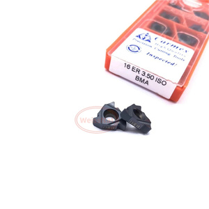 <span class=keywords><strong>Carmex</strong></span> 16ER 16IR 0.50 0.75 1.0 1.25 1.50 1.75 2.0 2.5 ISO BMA เครื่องมือหมุนเกลียวตัวสอด16ER - Product Image 1