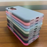 Étui magnétique antichoc en silicone liquide effet peau avec béquille pour Samsung/Tecno/Redmi, coque de protection effet miroir Macaron