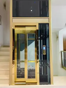 Venta caliente de fábrica 1 año diseño único hogar comercial ascensor de pasajeros interior al aire libre