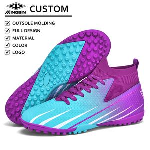Nuevo diseño de fábrica directamente precio barato botas de fútbol zapatos de fútbol suela interior césped hecho en China - Product Image 1