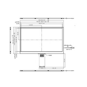จอแสดงผล LCD ขนาด 10.1 นิ้ว 1024×600 รองรับอุณหภูมิกว้าง LVDS -30 ° ซีถึง 80 ° จอแสดงผล TFT LCD ความสว่างสูง 850nits รุ่น C - Product Image 1