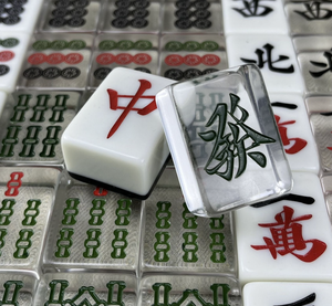 Juego de Mahjong Japonés en Oferta, con Mini Juego Transparente de Acrílico, Portátil, para 4 Jugadores, Mahjong Enrollado a Mano para Uso Doméstico - Product Image 3
