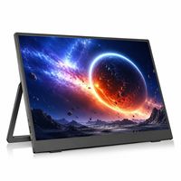 Monitor Portátil IPS de 14 Pulgadas, 1200P, 60Hz, 16:10, Pantalla Externa con Soporte, Altavoz Integrado para Computadora Portátil, PC, Consola de Juegos